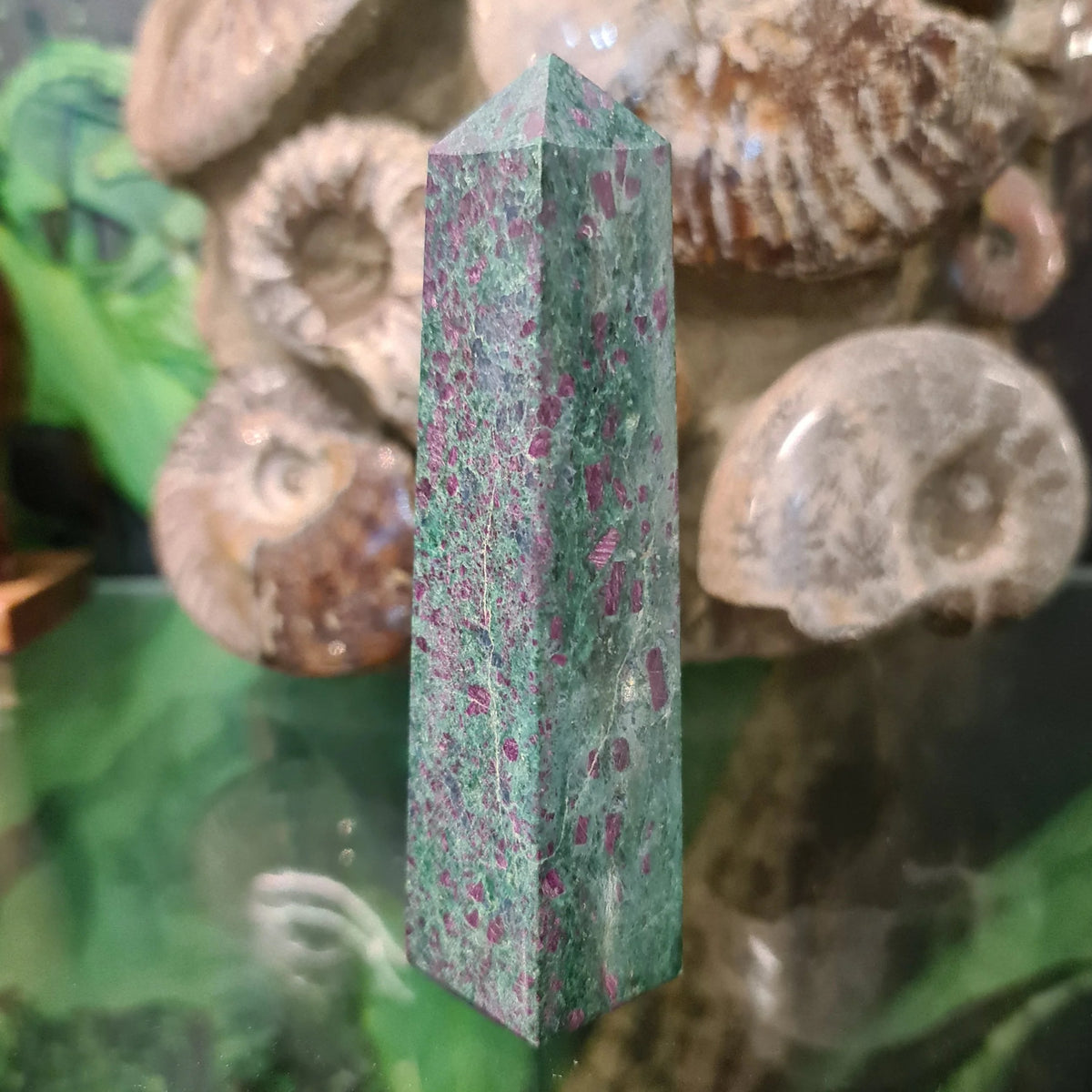 Ruby Fuchsite Obelisk