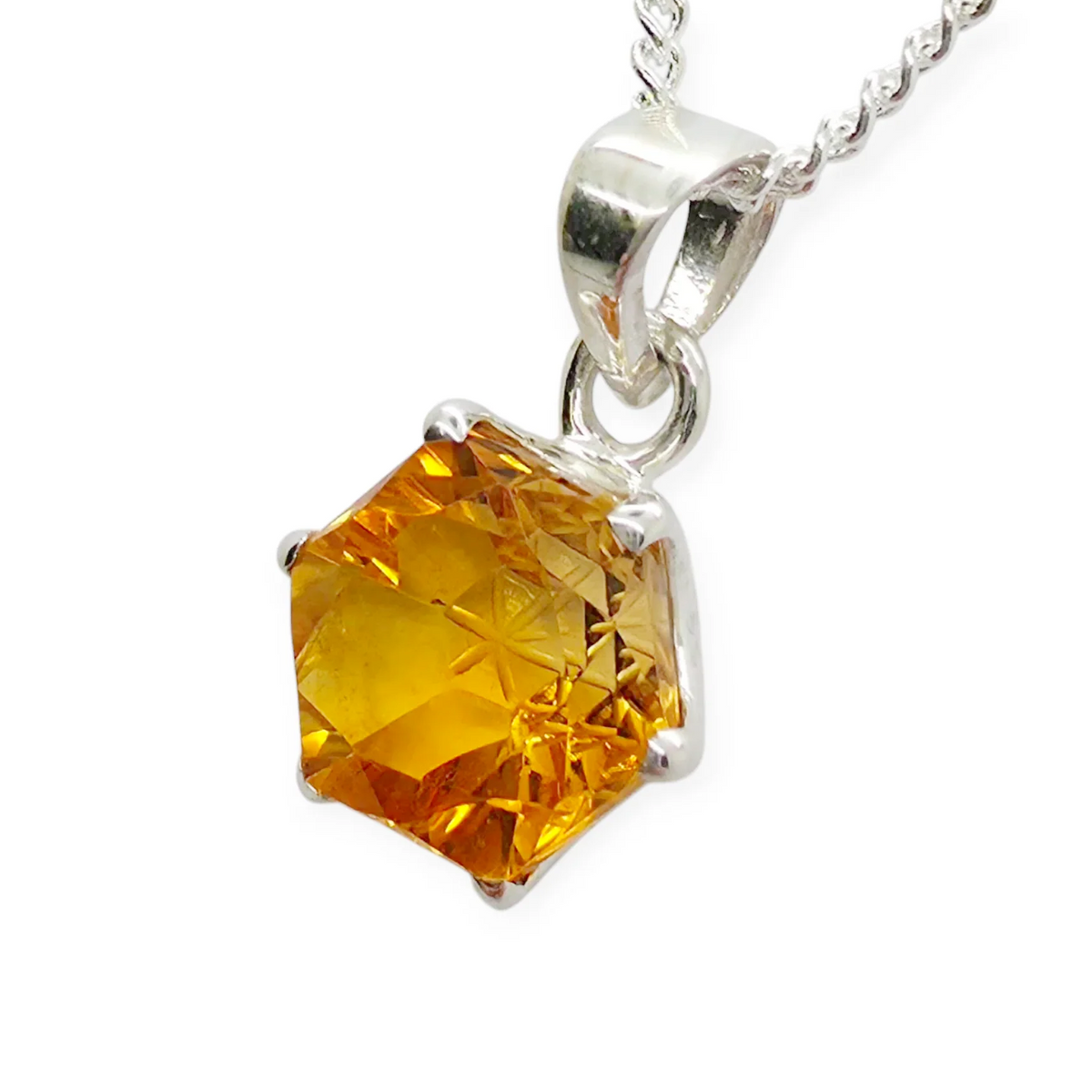 Citrine Star Pendant