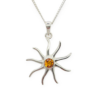 Citrine Sun Pendant