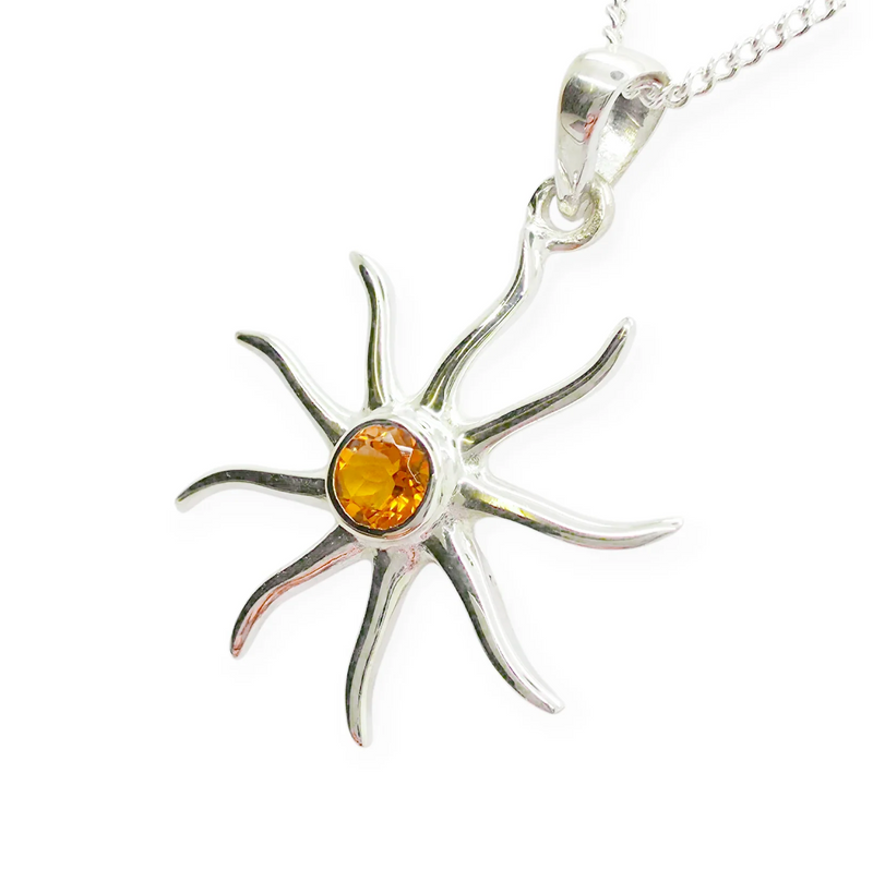 Citrine Sun Pendant