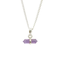 Amethyst Double Point Pendant