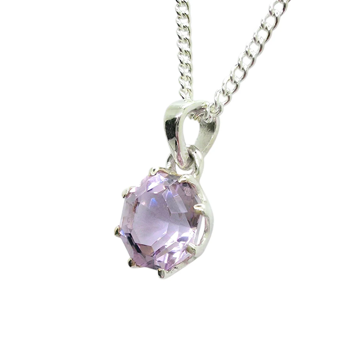 Amethyst Octagonal Pendant