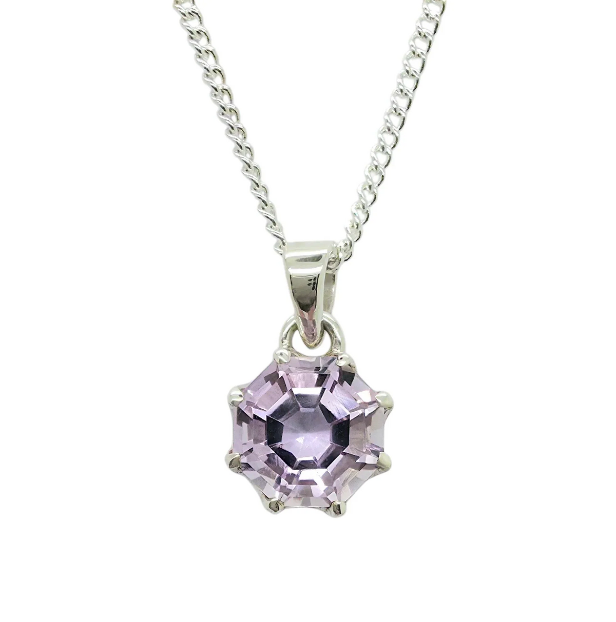 Amethyst Octagonal Pendant